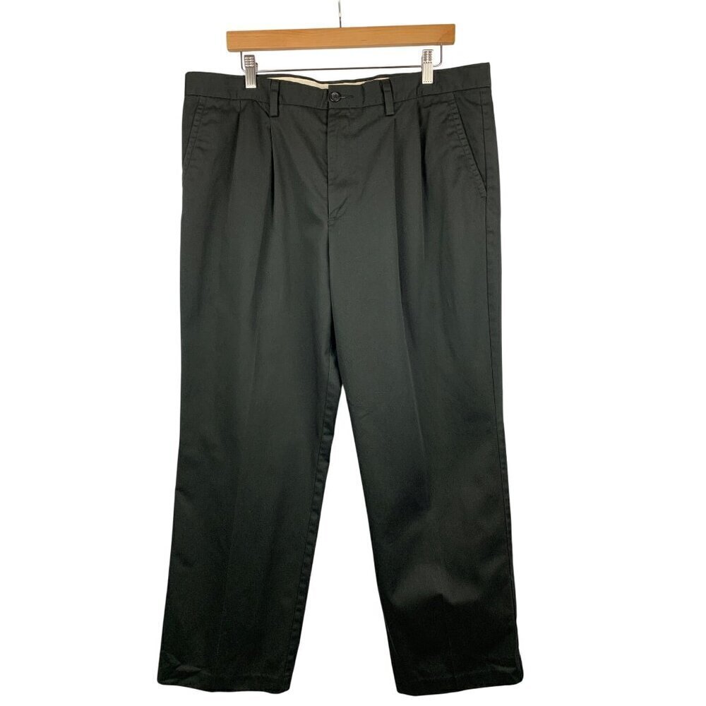Dockers Mens D3 Classic Fit Black Chinos Size 38x30